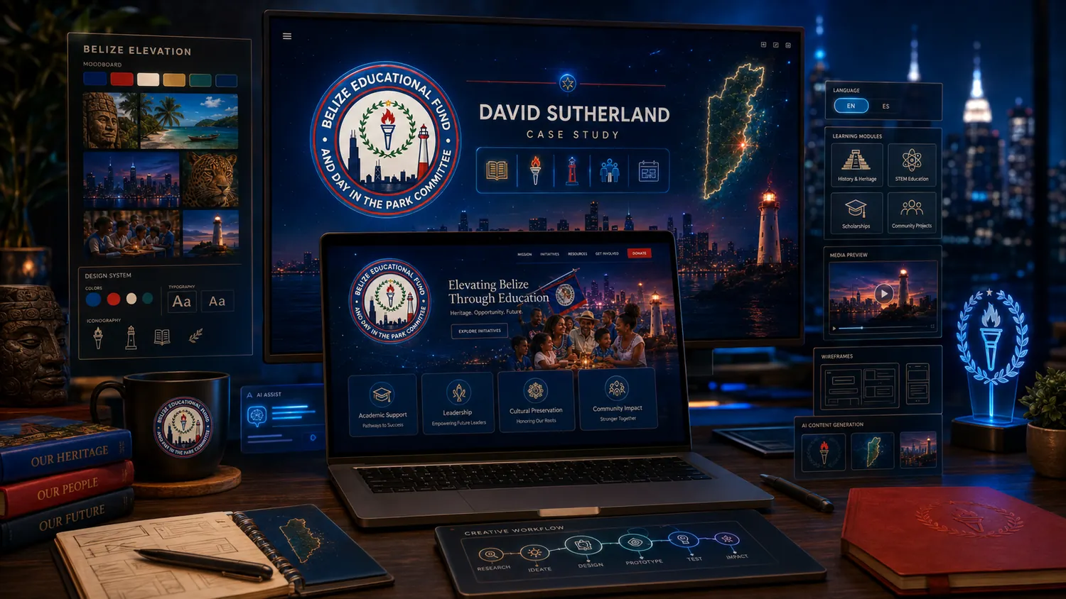 David Sutherland case study workspace
